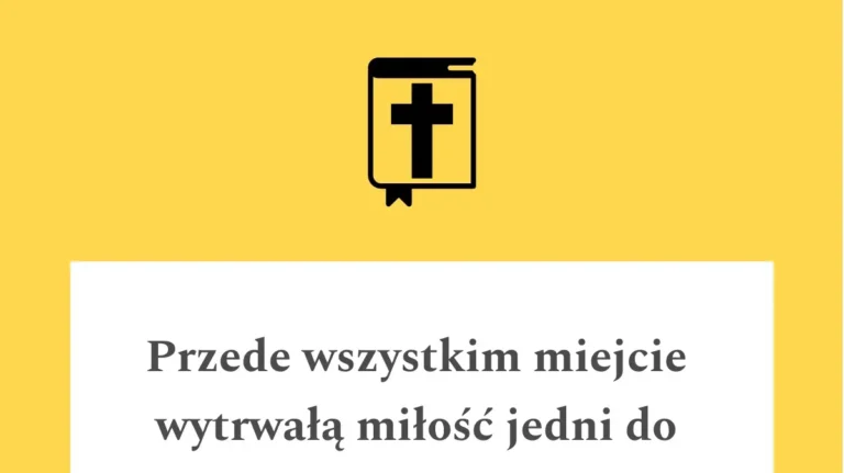 Cytat z Pisma Świętego 1 P 4,8-9