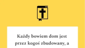 Cytat z Pisma Świętego Hbr 3,4