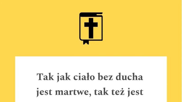 Cytat z Pisma Świętego Jk 2,26