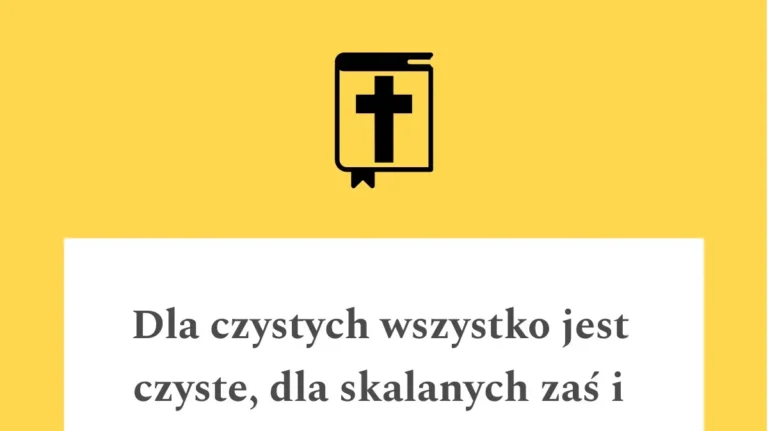 Cytat z Pisma Świętego Tt 1,15
